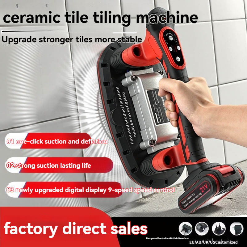 Ceramic Tile Floor - 21V Lithium Akku-Fliesenverlegemaschine 9 Gänge 12000