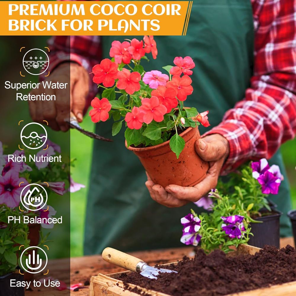 Organische Kokosfaser 4 Stück  – Substrate Coconut Fiber Bewertung und Preis
