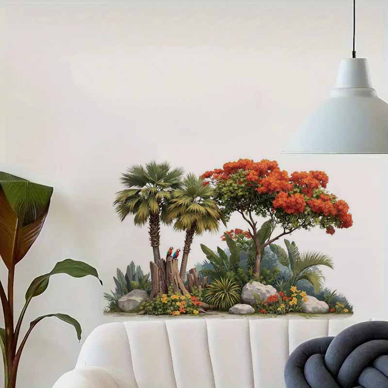 Wandaufkleber mit tropischen P – Pvc Panel Background Bewertung und Preis